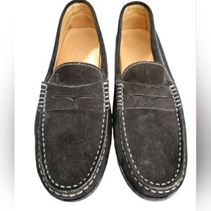 TOD'S Women's Gommino Black Suede Loafers Size 6